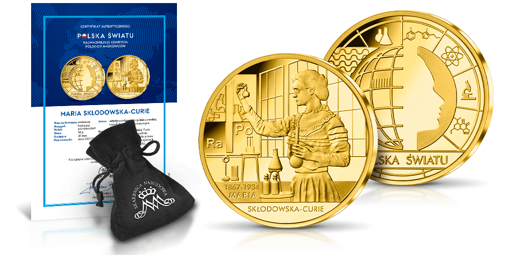 Maria Skłodowska-Curie - pamiątkowy medal