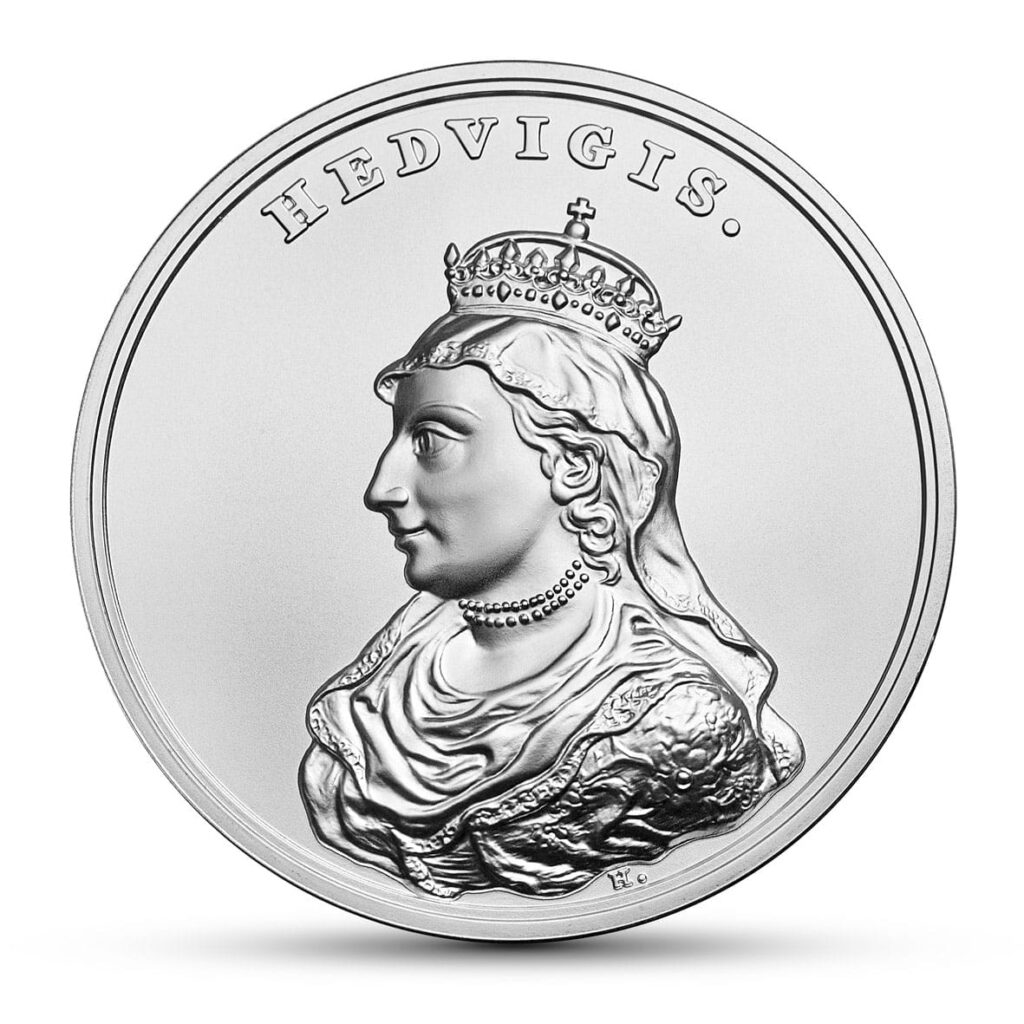 Jadwiga Andegaweńska - srebrna moneta 