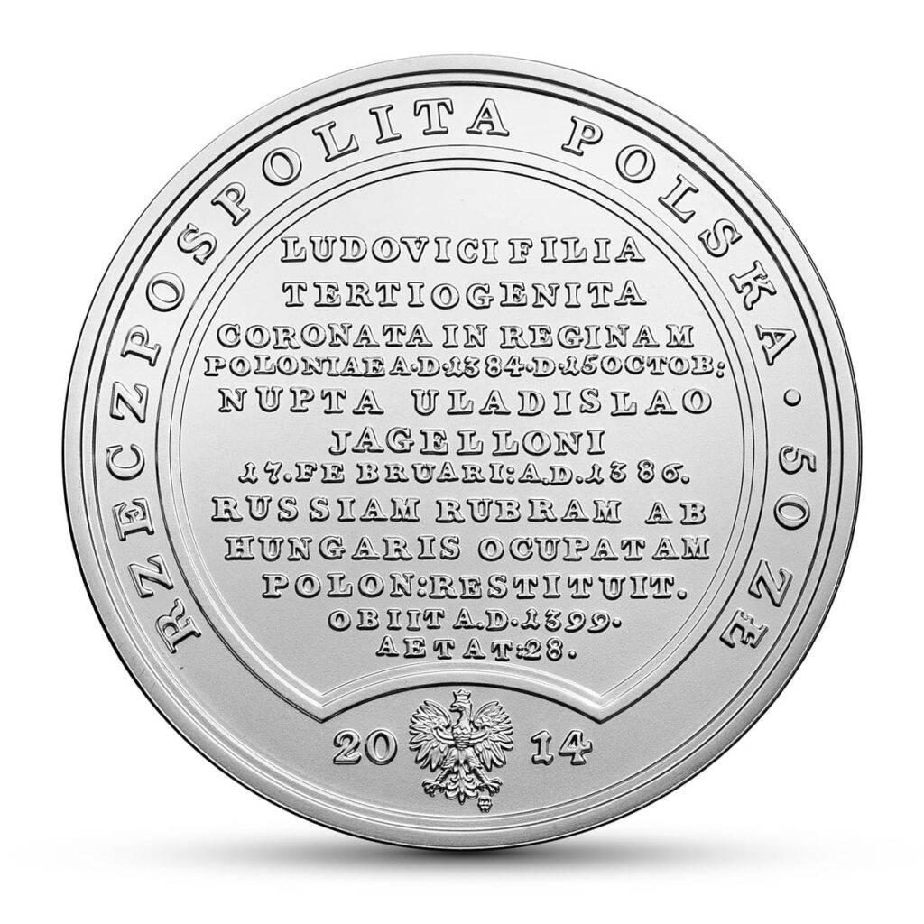 srebrna moneta NBP - awers 